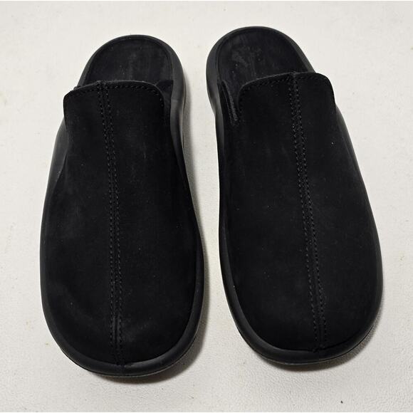 Hammacher Schlemmer UNISEX Clogs Mules Slides Black Shoes SZ 39EU/M 6.5US/W 9